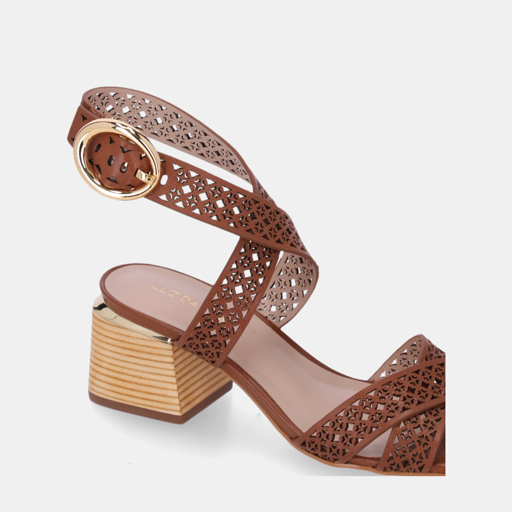 SANDÁLIA DE SALTO ATACAMA ÂMBAR - 3