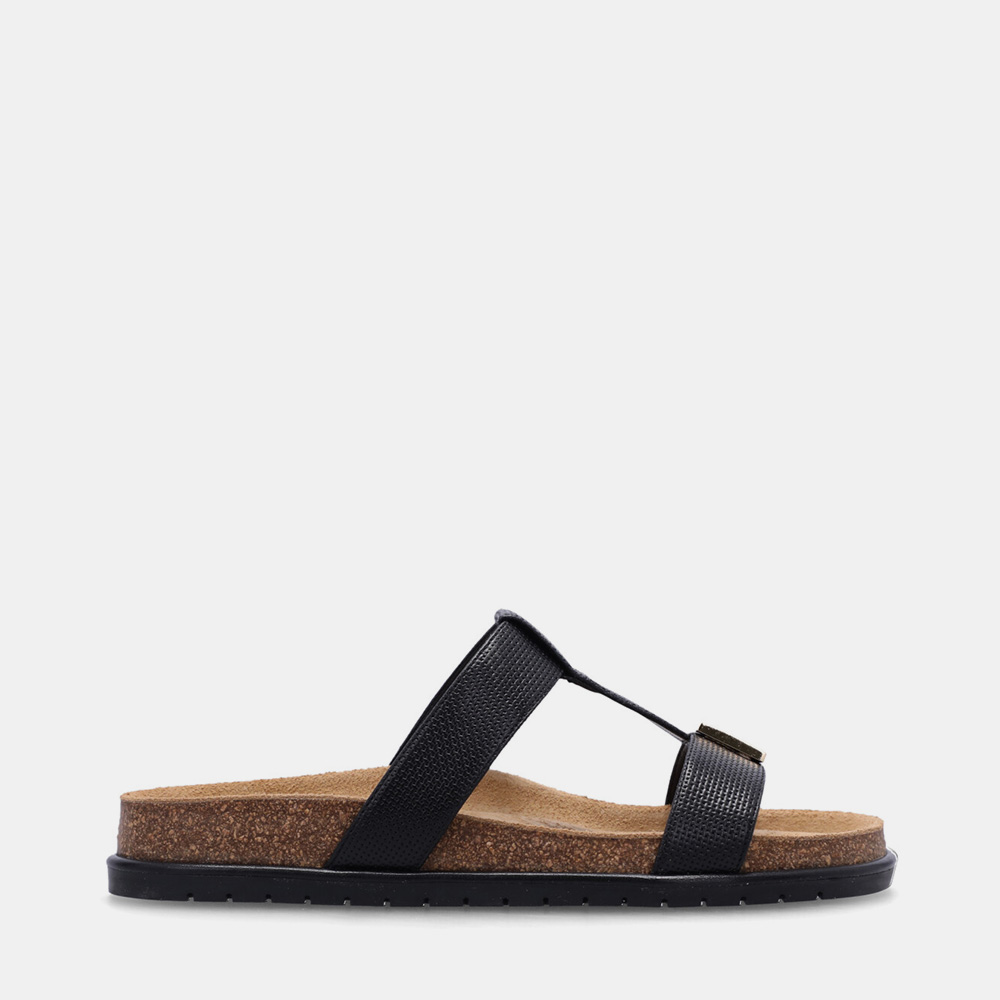 CHINELO DE COURO TRAMADO PRETO CHINELO DE COURO TRAMADO PRETO - 0