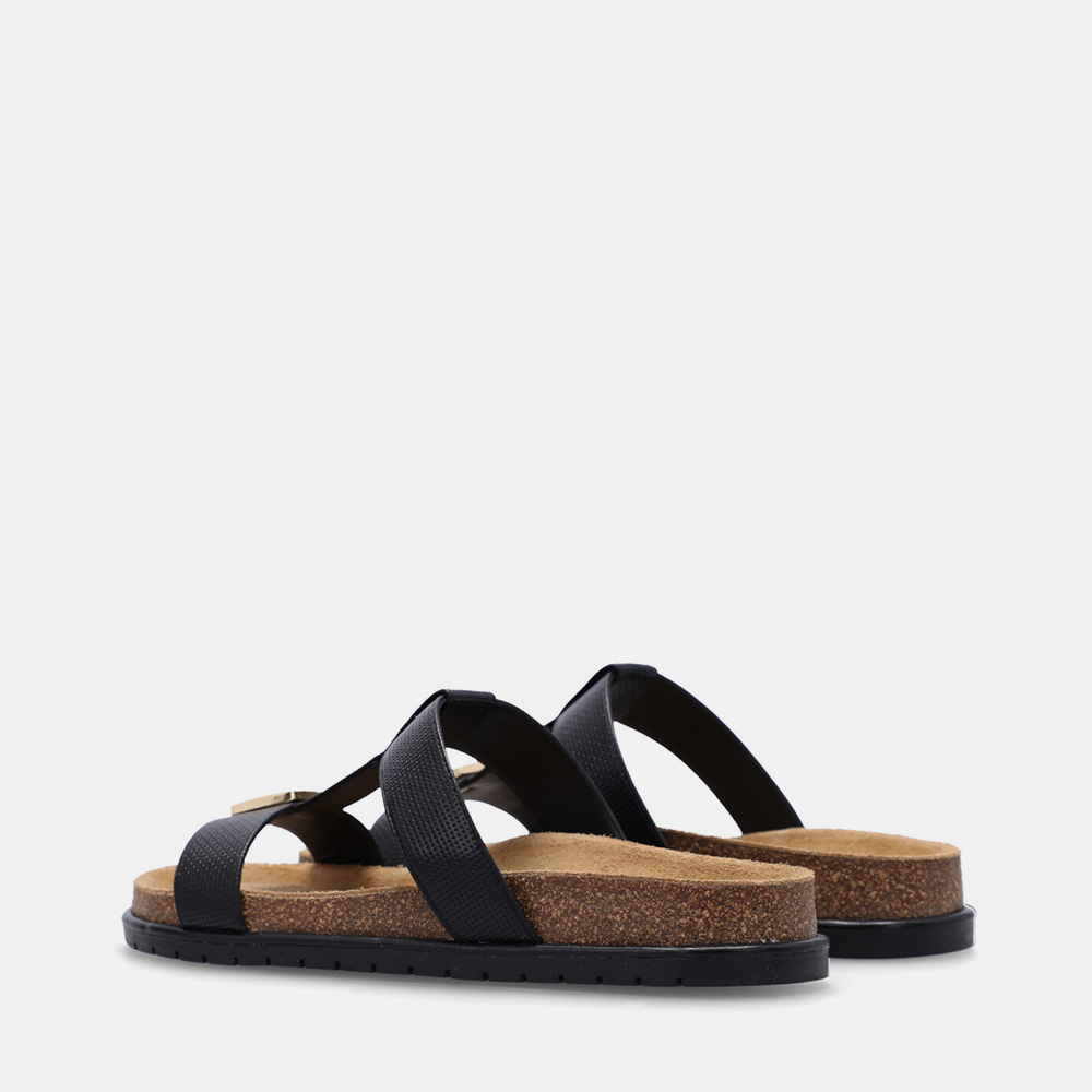 CHINELO DE COURO TRAMADO PRETO - 2