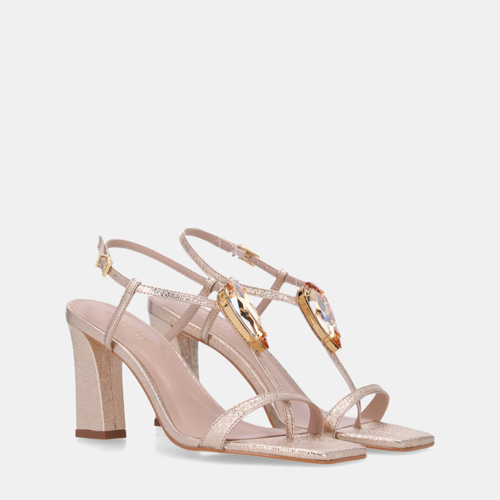 SANDÁLIA SALTO VÊNUS OURO - 1