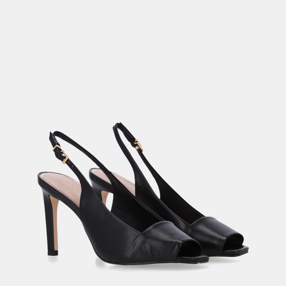 SANDÁLIA SALTO PELICA PRETO - 1