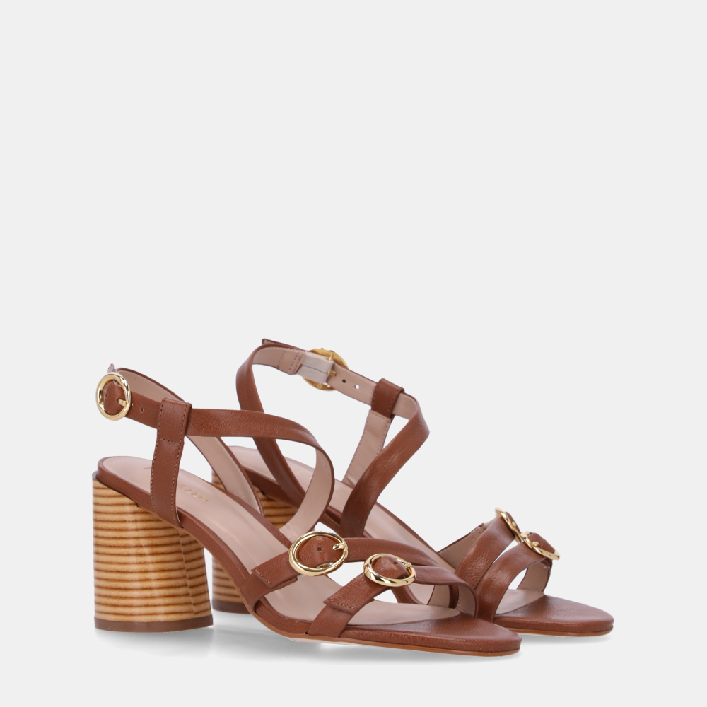 SANDÁLIA SALTO ATACAMA ÂMBAR - 1